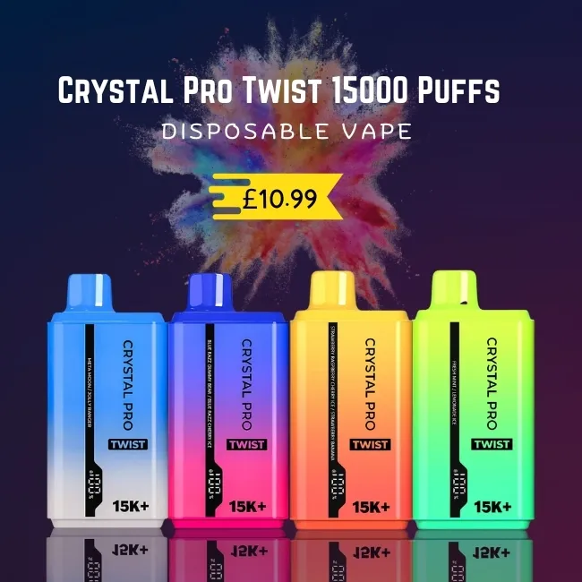 Crystal Pro Twist 15000 Puffs Disposable Vape Device