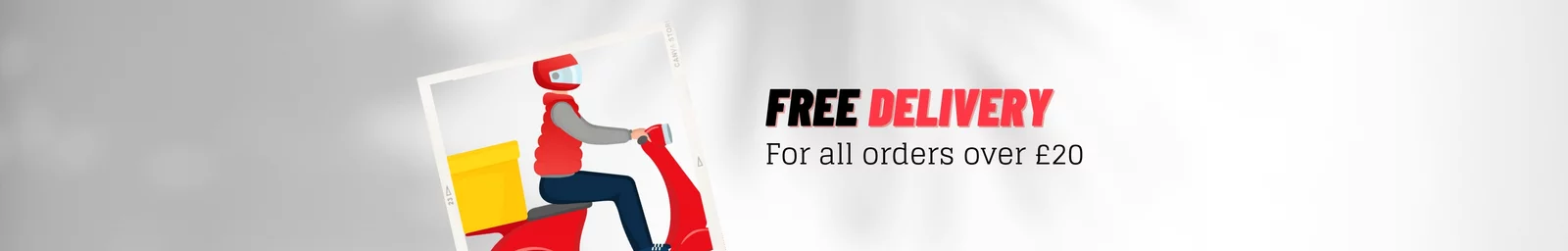 Free Delivery for all orders over 20