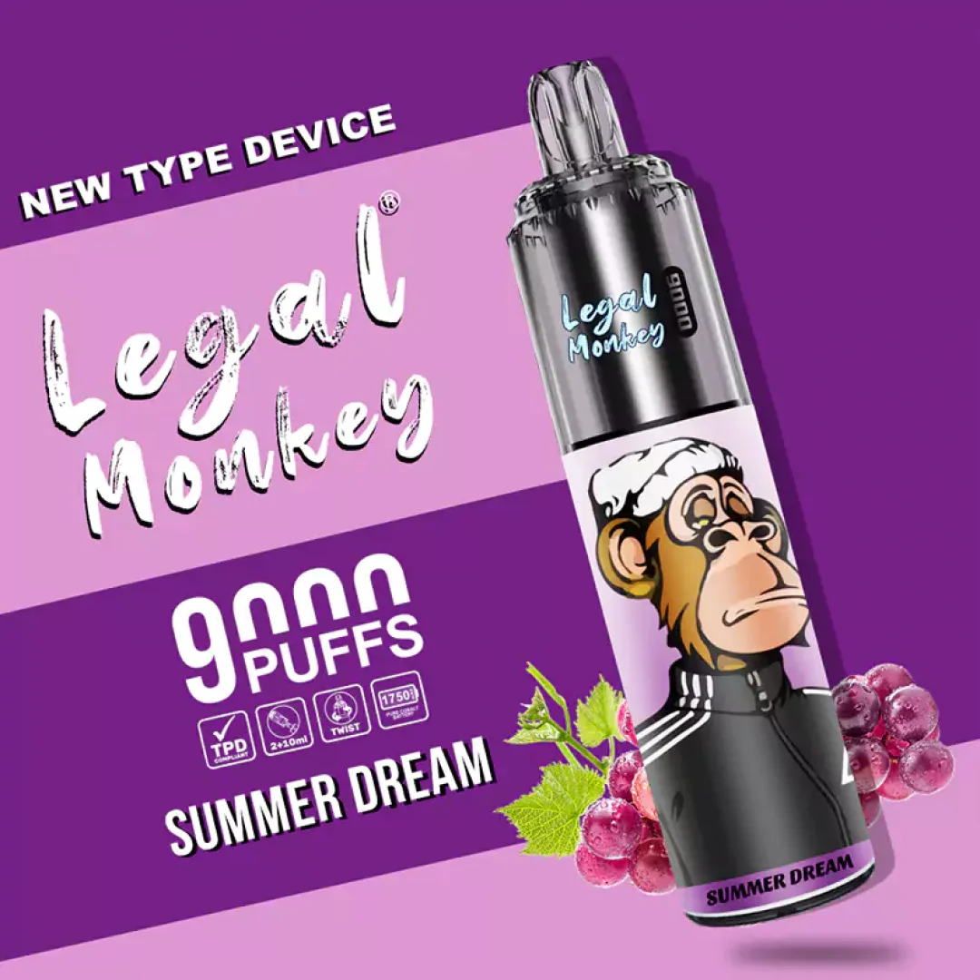 Legal Monkey 9000 Puffs Prefilled Vape Kit