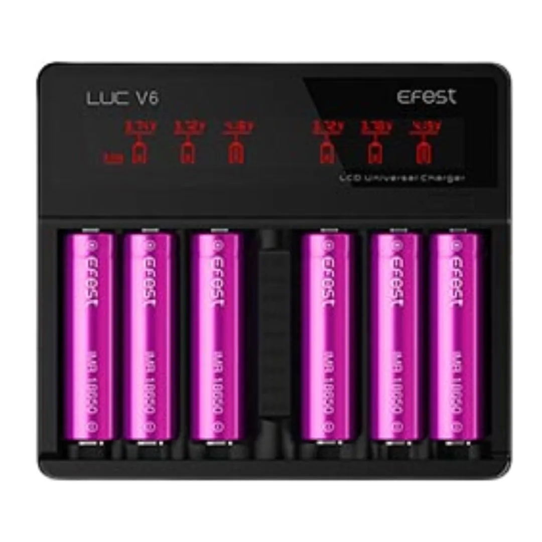 LUC V6 6 BAY Battery Charger by Efest