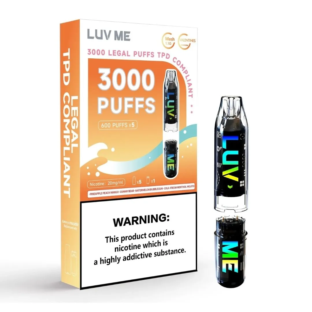 Luv Me Valentines Edition 3000 Puffs 5 In One